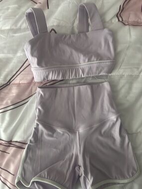 Kids Dance Two-Piece Set in Light Lavender